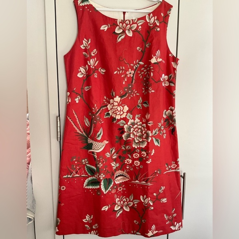 Vintage Couture Steven Stolman shift Dress, Palm Beach, size 6 MSRP $180